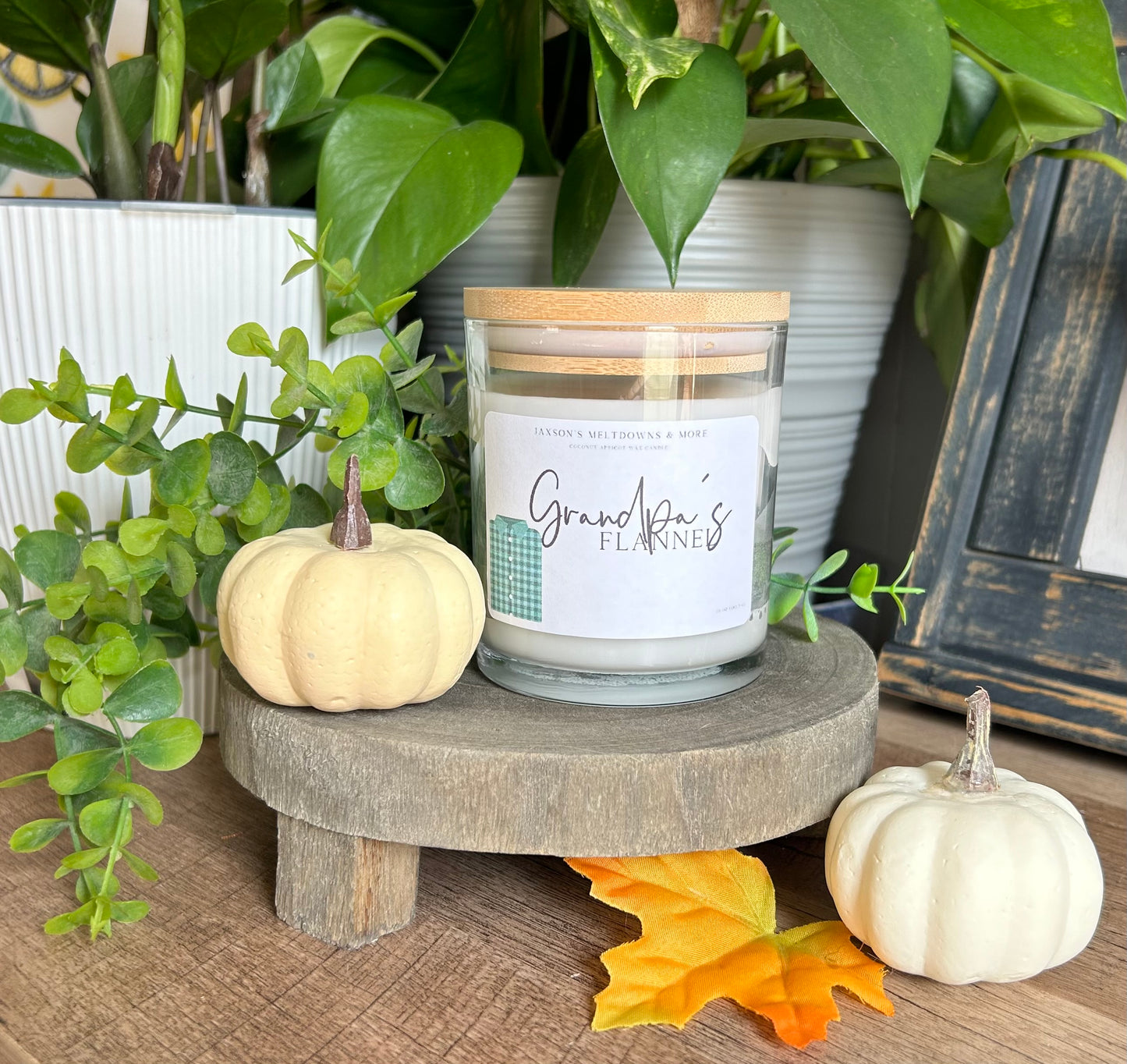 Grandpa's Flannel Candle